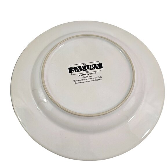Sakura Glamour Girls Stoneware 8 1/4” Salad Luncheon Plates - Set of 3 - Picture 10 of 16